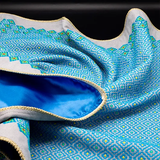 سجاده جانماز سه تکه فیروزه ای