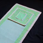 سجاده جانماز -سه تکه - سبز و فیروزه ای 2
