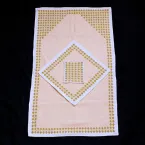 سجاده جانماز -سه تکه - زرد و کرم 1