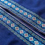 عکس جلیقه سوزن دوزی طرح فاخر - رنگ آبی کاربنی 6