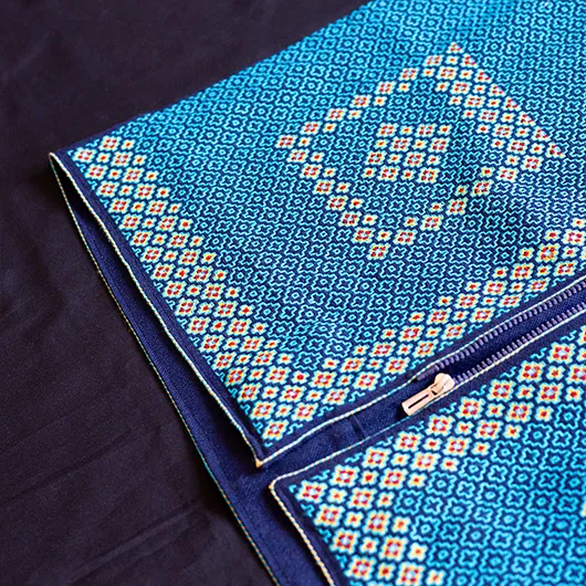 جلیقه سوزن دوزی طرح فاخر - رنگ فیروزه ای