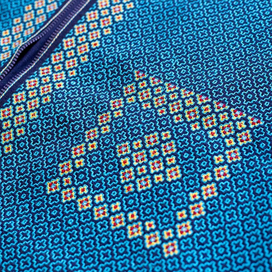 جلیقه سوزن دوزی طرح فاخر - رنگ فیروزه ای