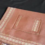 عکس جلیقه سوزن دوزی طرح فاخر - رنگ شتری 4